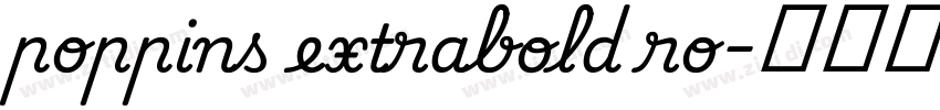 poppins extrabold ro字体转换